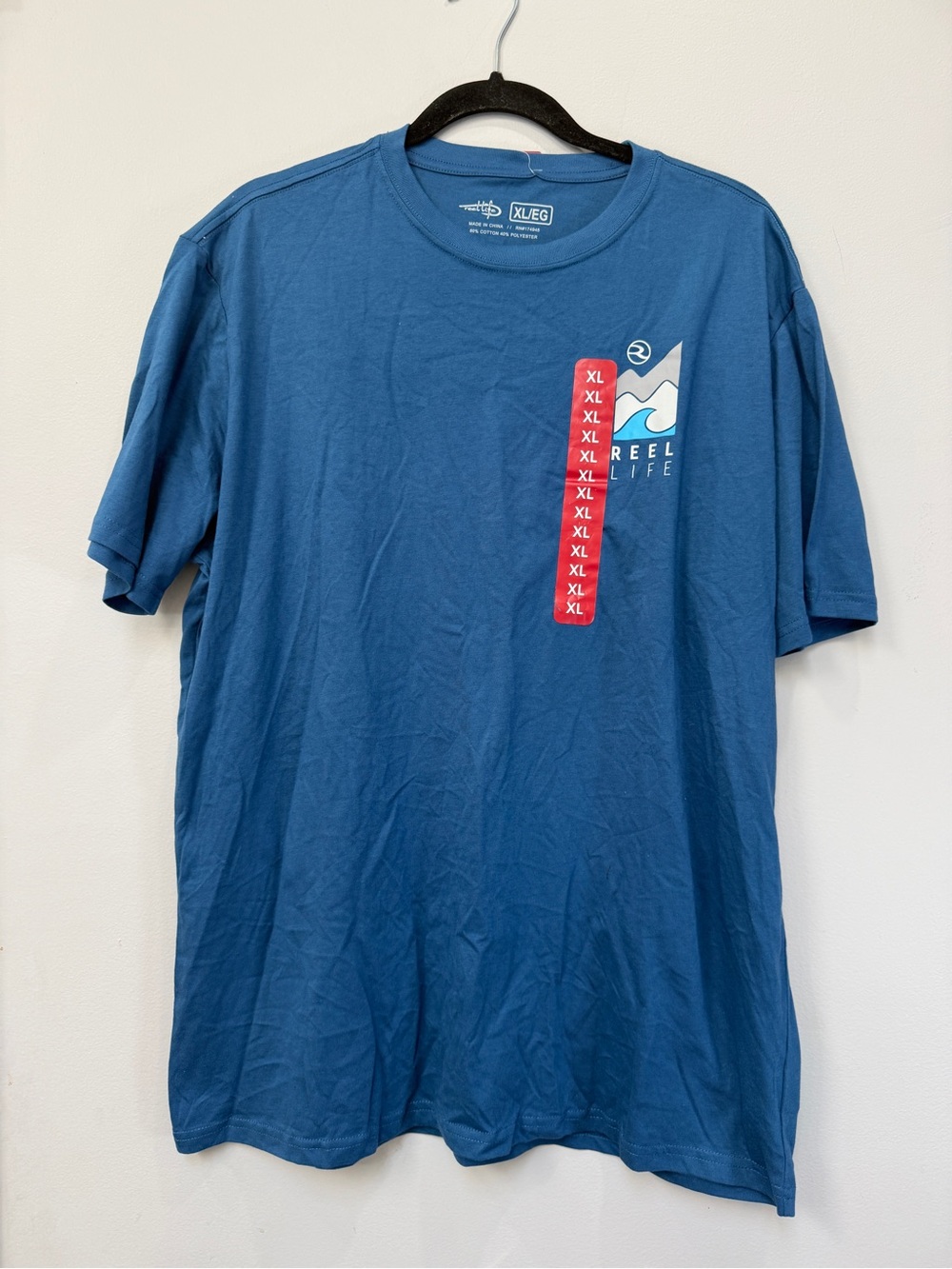 Reel Life Men's Short-Sleeve Graphic Tee in Blue